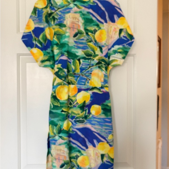 Sezane Blue and Yellow Floral Mini Dress - Picture 4 of 4
